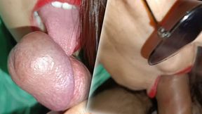 Indian Bhabhi's Dirty Secret&#x1F92B;: Red Lipstick Oral&#x1F61C; Frenzy in Bollywood XXX