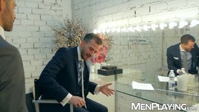 Vadim Romanov rims and savagely drills weatherman Franky Foxs butthole