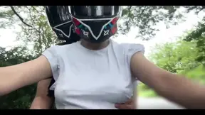 I Picked up My Favorite Client From Didi Without a Bra and Touched My Big Tits Again