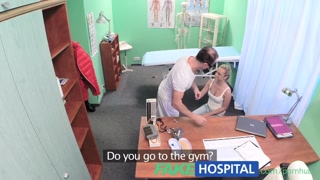 FakeHospital Hot blonde loves the doctors muscles and smooth talking charm