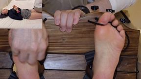 Tickling Super-Ticklish Mirina-2?No Escape for Her Soles