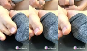 Japanese Virgin Twink Foot Solo Cum Dripping