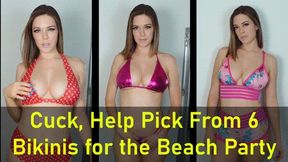 Cuck, Help Pick From 6 Bikinis for the Beach Party (4K)