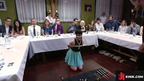 ”Bitch Served Up & Ravaged for Dinner in Public Disgrace”