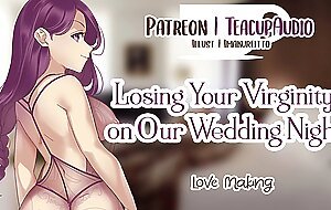Losing Our Virginities on Our Wedding Night (F4M)
