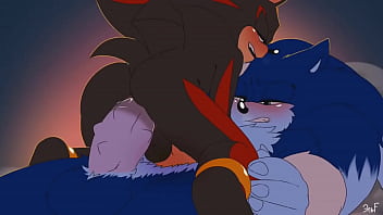 Shadow rides werehog Sonic anal