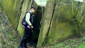 Autumn Jerk off Under the Bridge - From Soft Cock Till Cum