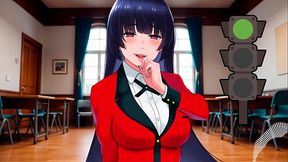JOI hentai - Green light'red light Masturbation instructions with Spanish voice Kakegurui