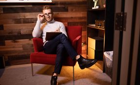 The therapy goes just as expected when this guy starts  stripping