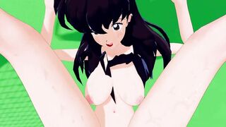 Inuyasha Kagome Higurashi give Feet Job 3D Cartoon