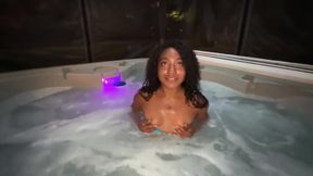 Cheerleader Ask by Stepdad Why She Ass Fucking Everyone at College Anal Hot Tub