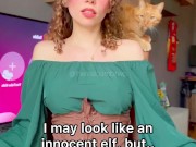 NSFW TikTok Bambi Two Elf Cosplay Fucking Pussy with Huge Dildo