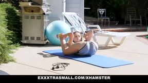 Fitness Babe Gets Rammed By Her Neighbor