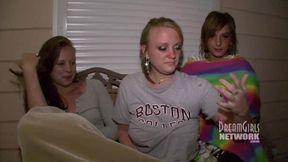 Home video catches party girls showing tits