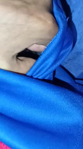 Taking My Cock Out of My Shorts and Playing with His Foreskin and Precum