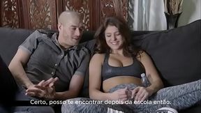 Estudante dominada legendado por IA