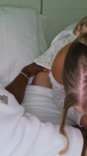 Slut Bride Wedding Threesome