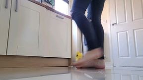 Kitchen cleaning flip off