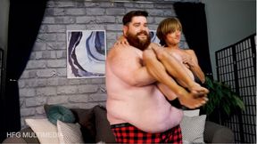 Ryan Alexander & Frank Funsize: SSBHM Strength Domination - SSBHM Gainer Bear Lifts and Carries and Squashes Tiny Twink - mp4 4k