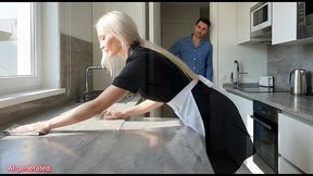 ai-generated - the boss insisted so much that he managed to fuck the maid s pussy.