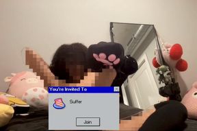 Mommy’s little sock freak… sniff, send, and bark for my perfect body, stupid boy.