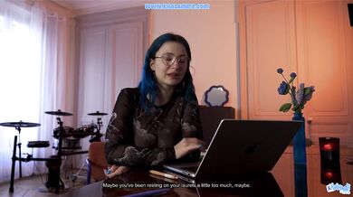 This toy will make your boss cum like a Daemon - POV Role Play by a Hairy Frenchwoman