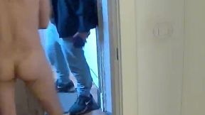 boy flashed his boner to the delivery guy and invites him in for some hot fun - full version