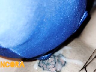 AFTER I GET SCREWED BY A FRIEND OF OURS MY CUCKOLD HUSBAND LICKS HIS CUM FROM MY TWAT