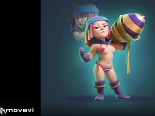 3d clash royale girls fotos