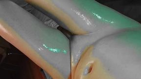 Colorful Oiled Up Sweet Hot Pretty Masturbating Skin Spicy Sissy Femboy