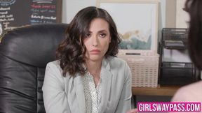 Ana Foxxx and Casey Calvert sizzling office encounter