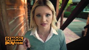 POV - Anal virgin Zazie Skymm takes your dick in her ass
