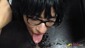 Hot t-girl Helena plays with her piss