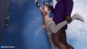 Futa 9s Anal Fucked While She Fucks 2b's Face Thru Glory Hole