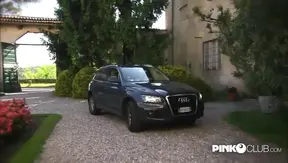 Hot GF Rebecca rides her man's huge cock