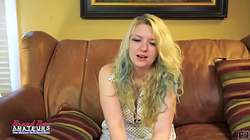 Skinny Blonde Coed Chelsie R Gets Her Mouth And Pussy Fucked And Jizzed!