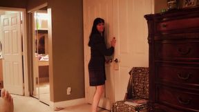 Stepmom sneaks in for a taboo stepson blowjob w Angie Noir