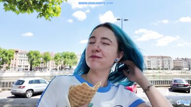 Alt Girl Blue Hair Tinder Creampie POV Wreck