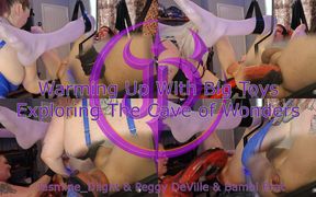Jasmine_dlight & Peggy Deville & Bambi Brat - Warming up with Some Big Toys Extreme Anal Depth Training