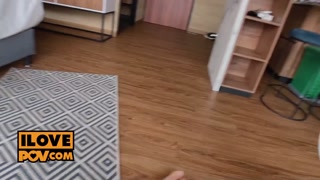 POV - Columbian sex slut Luana Honey fucks you in all directions