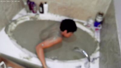 Pleasureable Solo Mudbath at Home 2