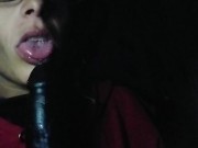 I need to suck a real dick. "Cock fi a vibrate down mi throat mek it choke mi". I'm so turned on.