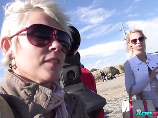 Swapping partners with blond babes with ideal butts, including anal