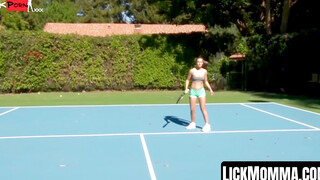 Step-Sisters Share Poolside Lesbian Fun with Stepmom SarahVandella
