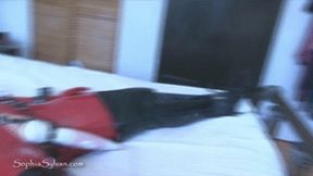 Bound Orgasms in Red Rubber Catsuit 2 1080p mp4