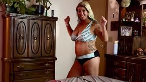 Strip tease escalates to hardcore banging