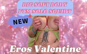 Big Soft Hairy Body: Ftm Solo Squirt & Titty Play