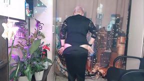 Immodest dancing of juicy Russian milf AimeeParadise.!.