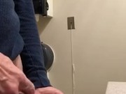 Daddy Chris peeing in a cup