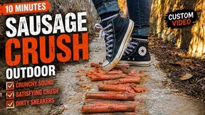Crushing Sausages Outdoors in Converse All Star (10-Minute Satisfying ASMR)